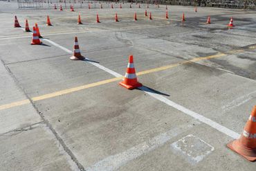 Leçon de conduite individuelle plots parking